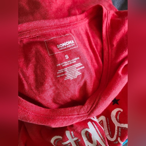 Sonima Stars & Stripes USA Red Women's T Shirt - Picture 4 of 4